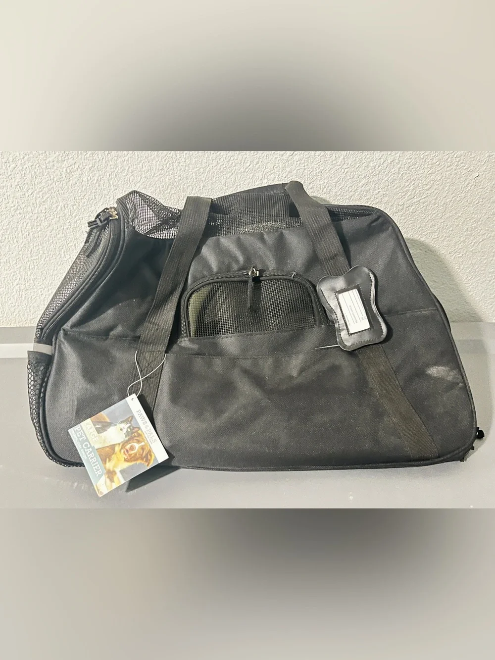 Black Men's Mesh Travel Duffel Bag